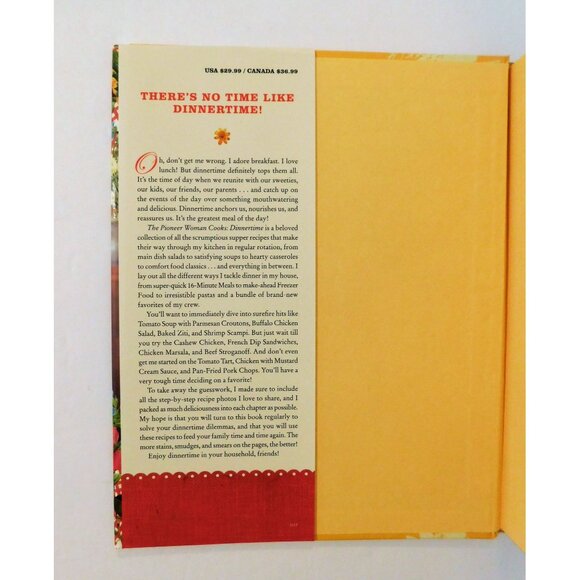 Pioneer Woman Cooks Dinnertime by Ree Drummond Cookbook 1st Edition 2015 HBDJ - Picture 3 of 7